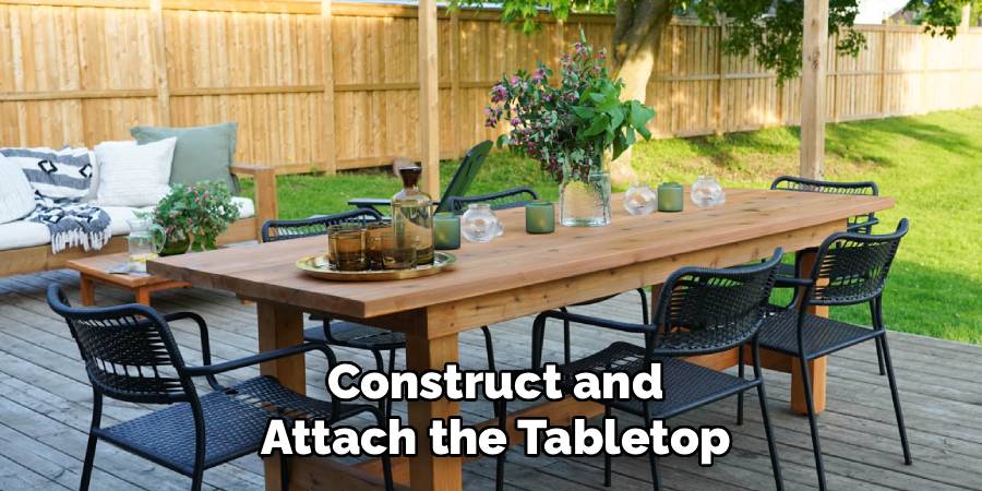 Construct and Attach the Tabletop