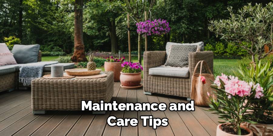 Maintenance and Care Tips