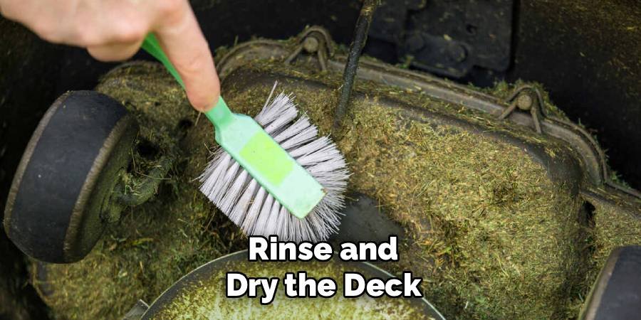Rinse and Dry the Deck