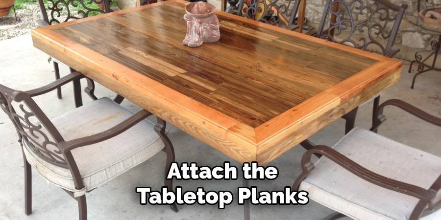 Attach the Tabletop Planks