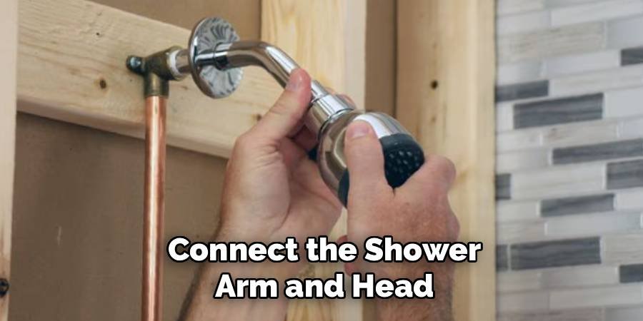 Connect the Shower Arm and Head