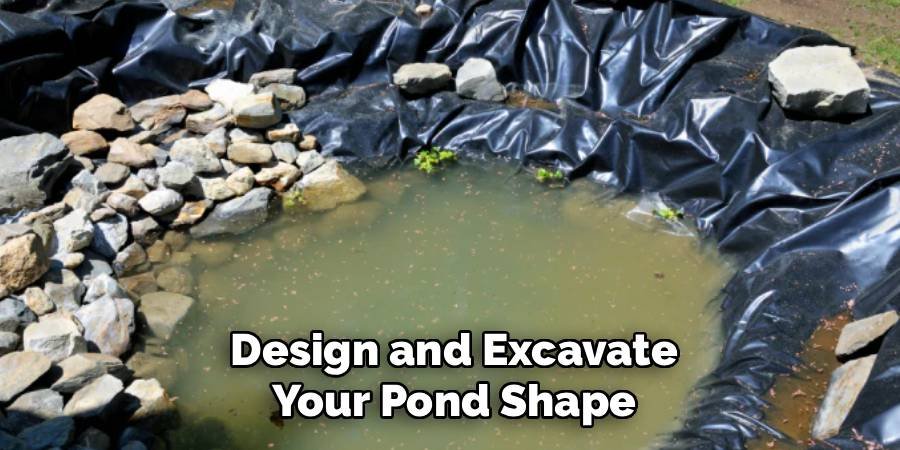 Design and Excavate Your Pond Shape