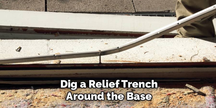 Dig a Relief Trench Around the Base