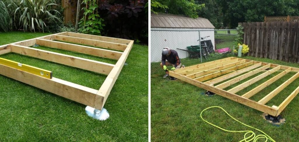How to Build a Shed Base on Grass