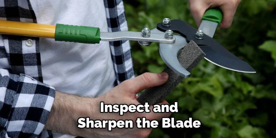 Inspect and Sharpen the Blade