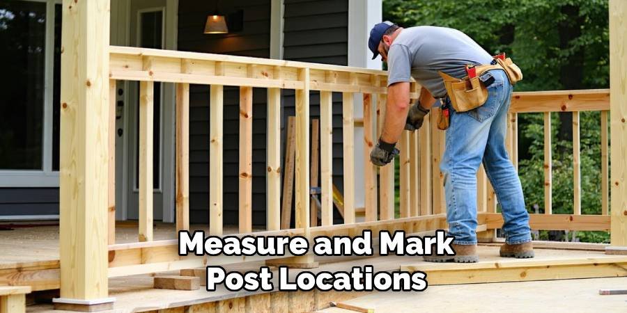 Measure and Mark Post Locations