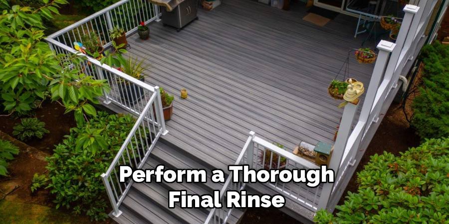 Perform a Thorough Final Rinse