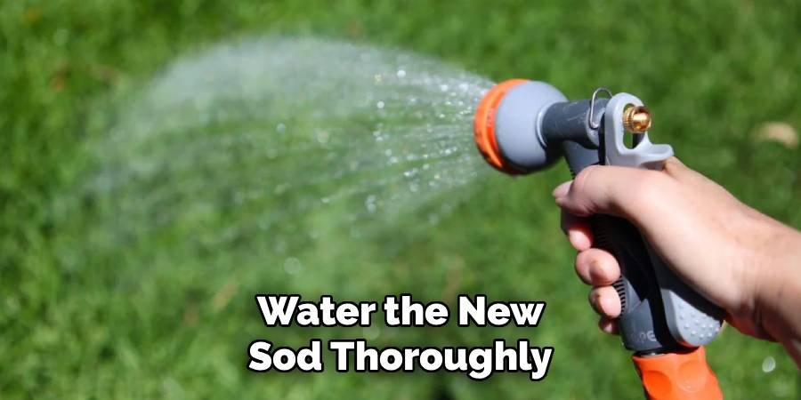 Water the New Sod Thoroughly