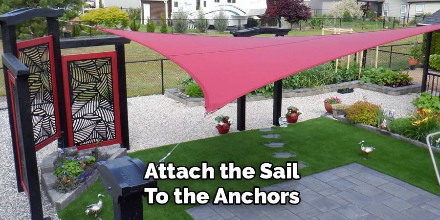 Attach the Sail to the Anchors