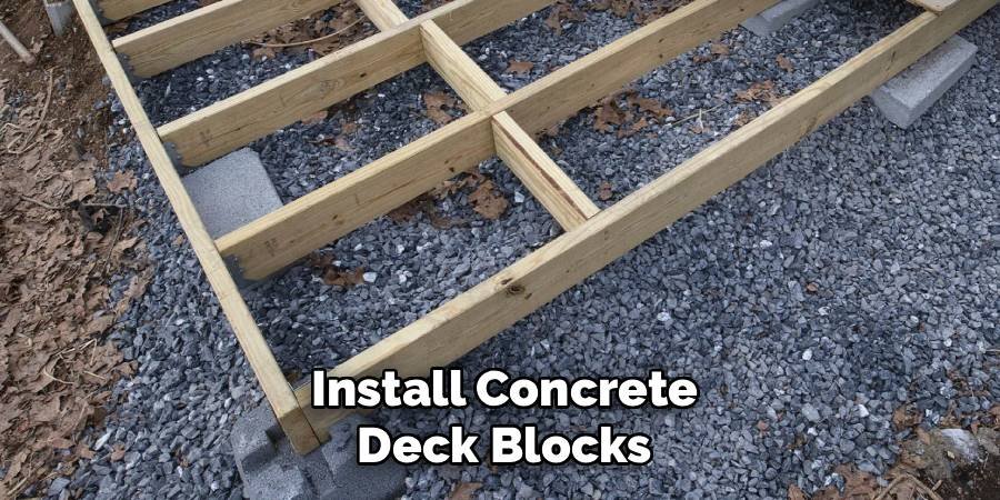 Install Concrete Deck Blocks