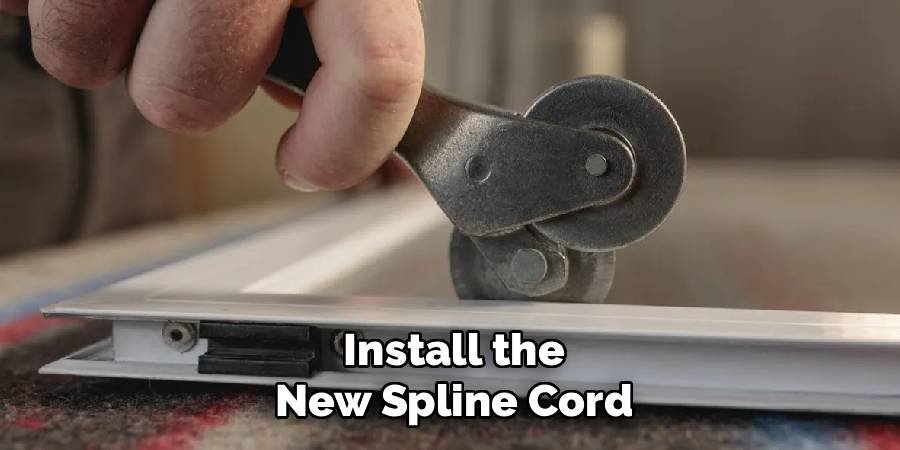 Install the New Spline Cord