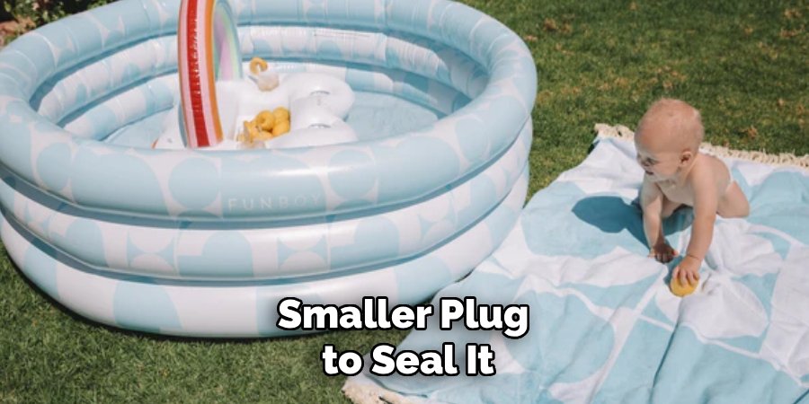 Smaller Plug 
to Seal It