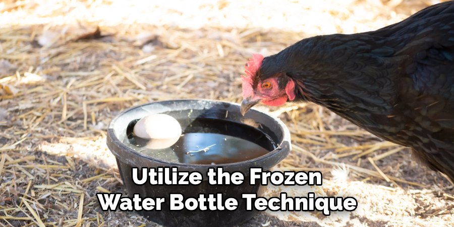 Utilize the Frozen Water Bottle Technique