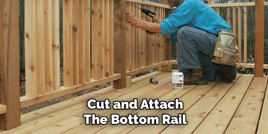 Cut and Attach the Bottom Rail
