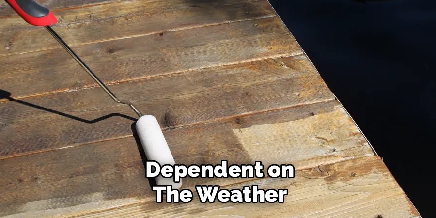 Dependent on
The Weather