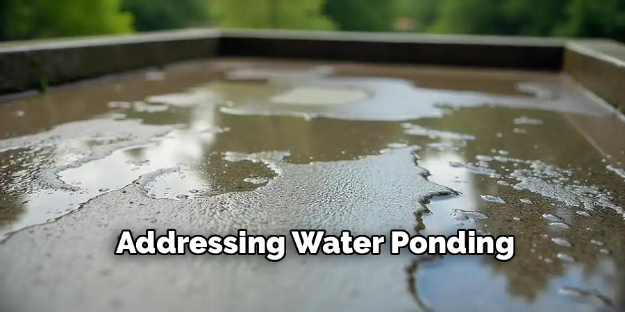 Addressing Water Ponding