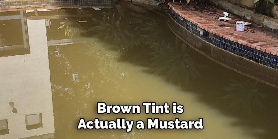Brown Tint is
Actually a Mustard