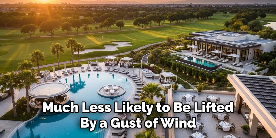 Much Less Likely to Be Lifted
By a Gust of Wind