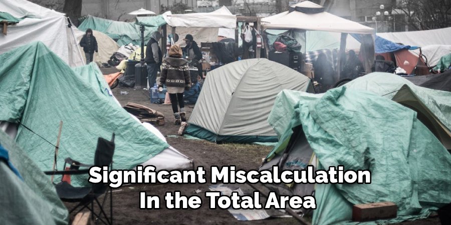  Significant Miscalculation
In the Total Area