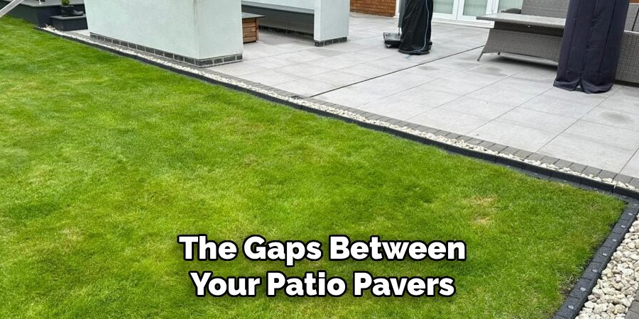 The Gaps Between
Your Patio Pavers
