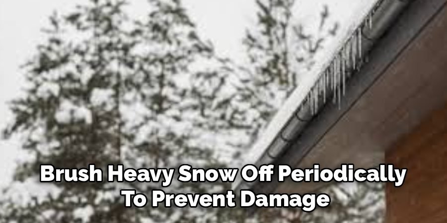 Brush Heavy Snow Off Periodically
To Prevent Damage