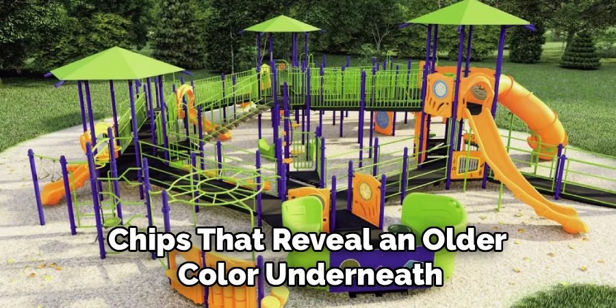 Chips That Reveal an Older 
Color Underneath