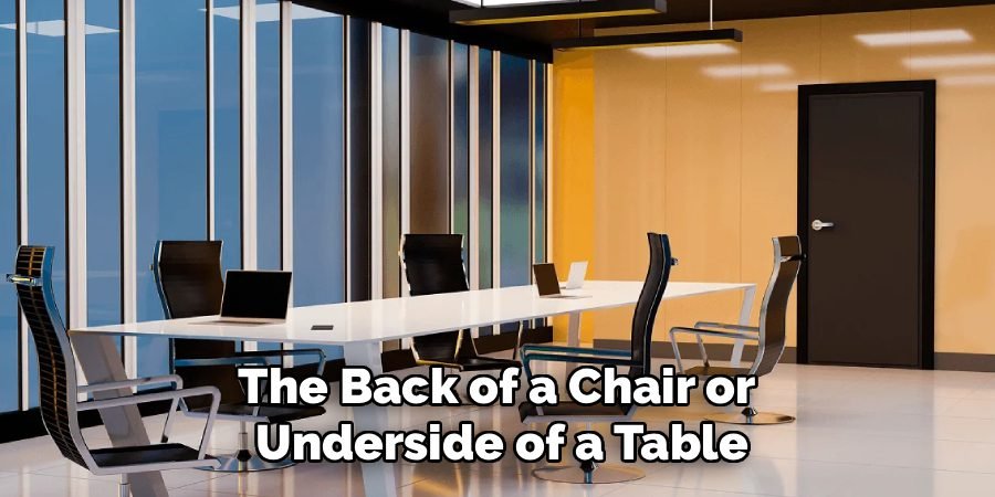The Back of a Chair or 
Underside of a Table