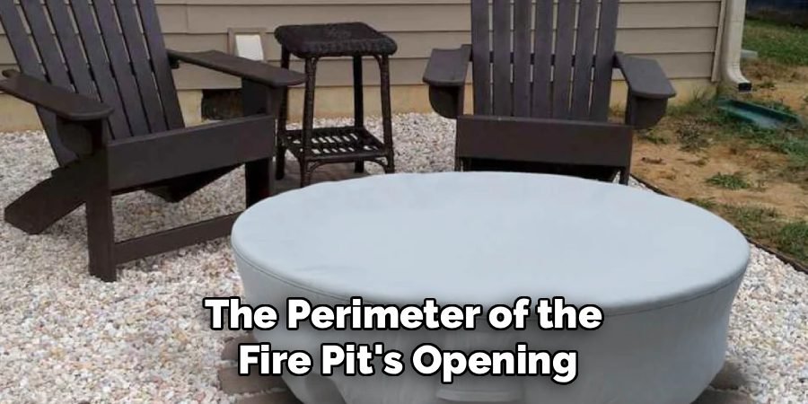 The Perimeter of the
Fire Pit's Opening