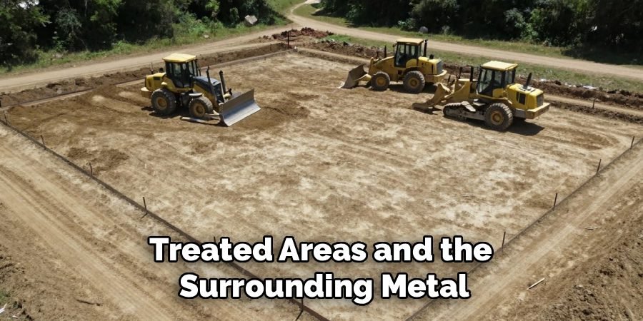 Treated Areas and the 
Surrounding Metal
