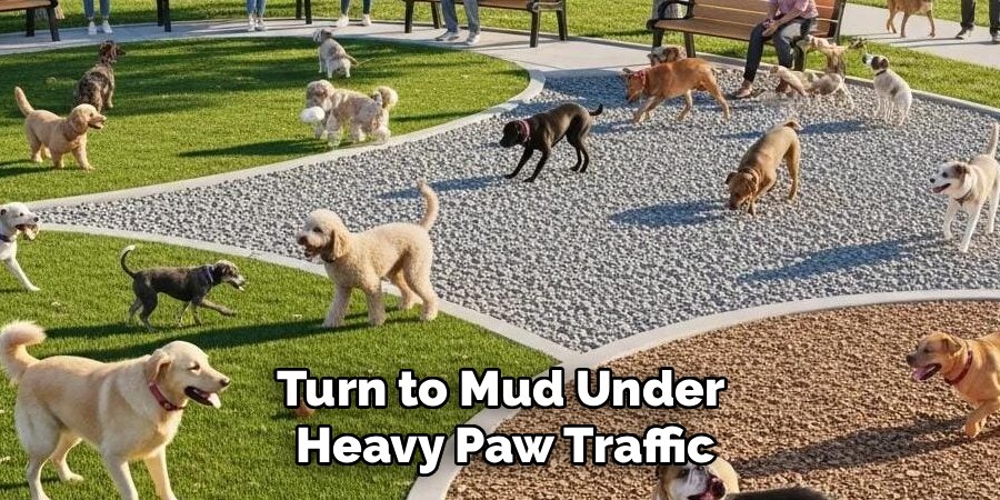 Turn to Mud Under 
Heavy Paw Traffic