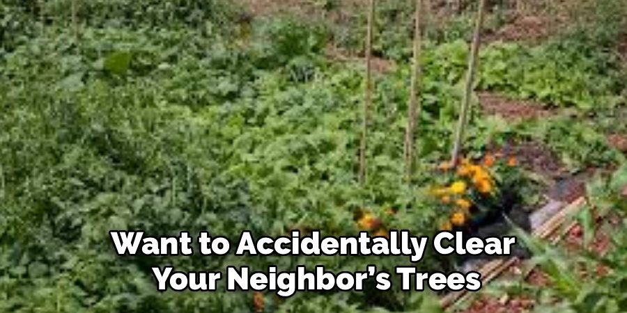 Want to Accidentally Clear
Your Neighbor’s Trees