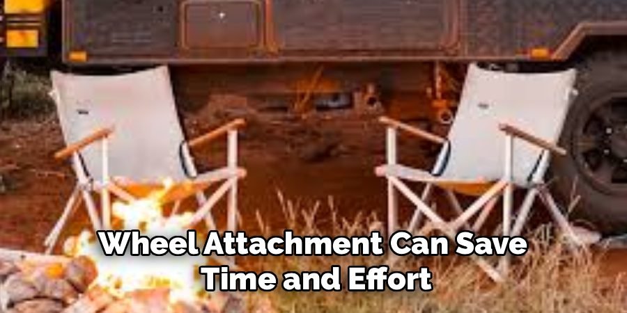 Wheel Attachment Can Save 
Time and Effort