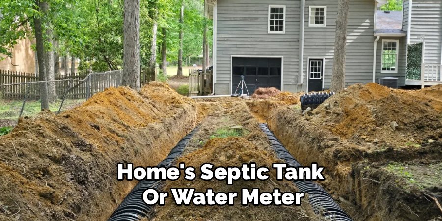 Home's Septic Tank 
Or Water Meter
