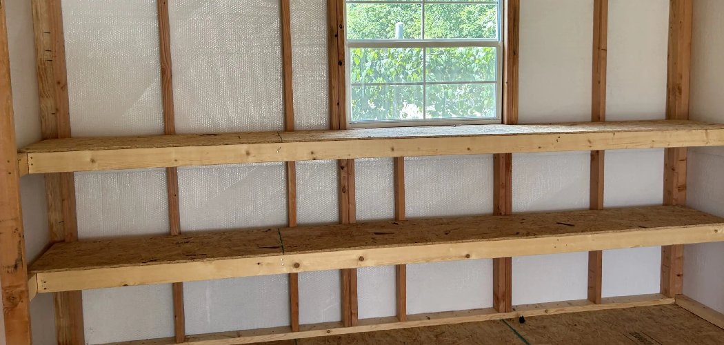 How to Build Shelves in Shed