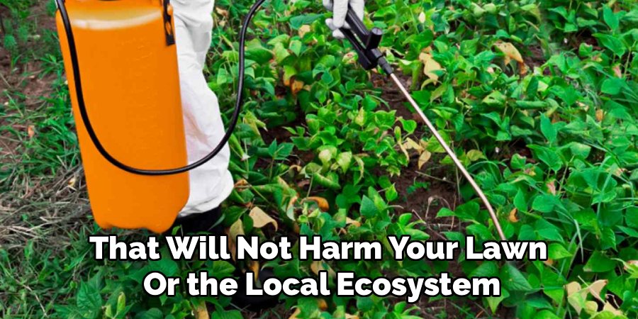 That Will Not Harm Your Lawn 
Or the Local Ecosystem