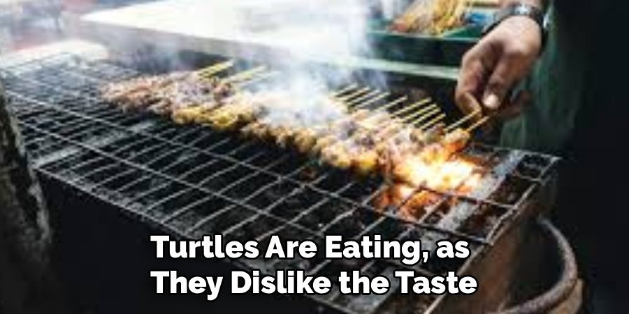 Turtles Are Eating, as 
They Dislike the Taste