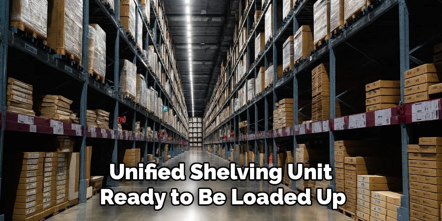 Unified Shelving Unit 
Ready to Be Loaded Up