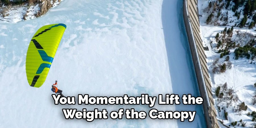 You Momentarily Lift the
Weight of the Canopy