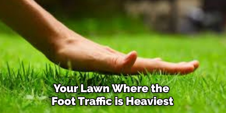 Your Lawn Where the
Foot Traffic is Heaviest