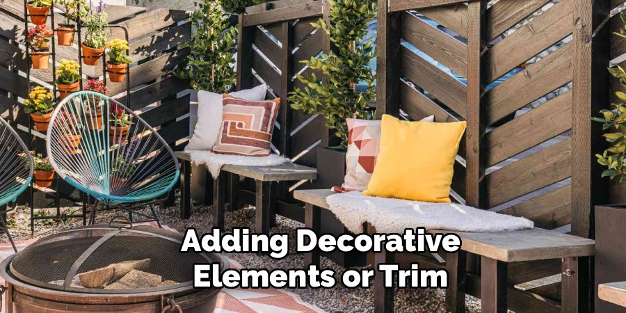 Adding Decorative Elements or Trim