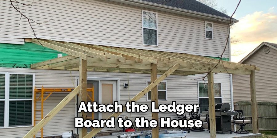 Attach the Ledger Board to the House