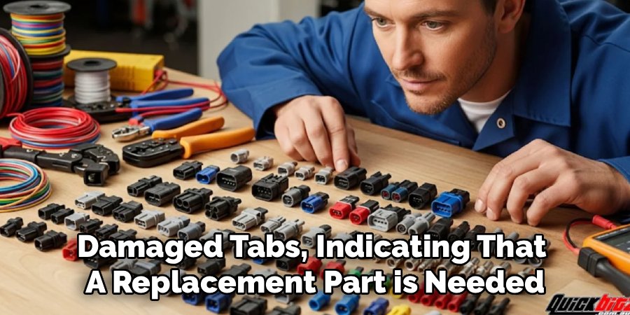 Damaged Tabs, Indicating That 
A Replacement Part is Needed
