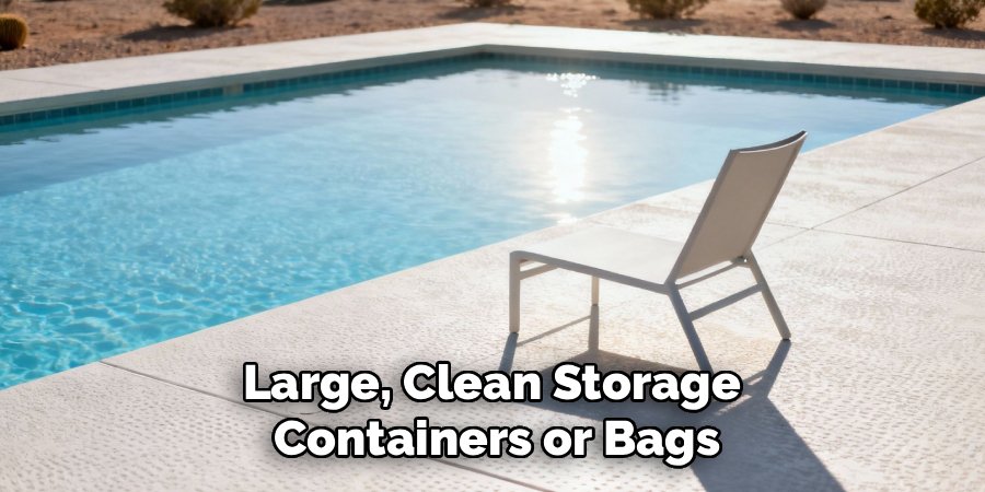 Large, Clean Storage 
Containers or Bags