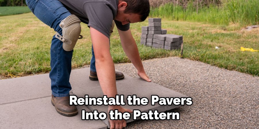 Reinstall the Pavers into the Pattern