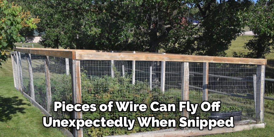 Pieces of Wire Can Fly Off 
Unexpectedly When Snipped