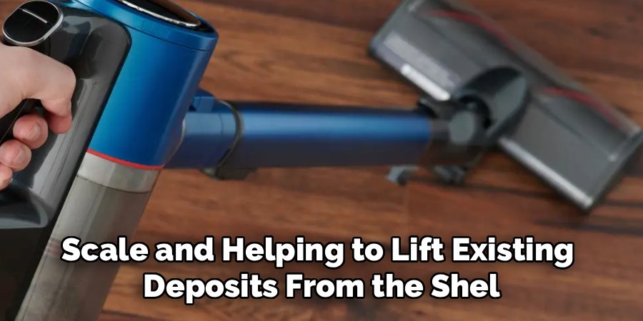 Scale and Helping to Lift Existing
Deposits From the Shel