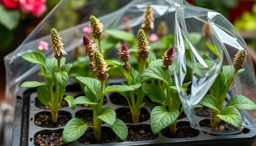 Cuttings need a humid environment to thrive because they don't have roots to absorb water yet. You can create a mini-greenhouse effect to maintain high humidity. If you used a seed tray with a clear plastic dome, simply place the lid on top. If you planted your cuttings in individual pots, you can cover each one with a clear plastic bag, using stakes or sticks to keep the bag from touching the leaves. This traps moisture around the cutting, preventing it from drying out while it works on developing its root system. This is a crucial step when learning how to propagate salvias from cuttings.