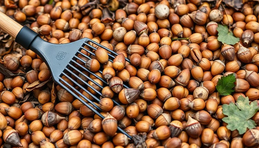 Raking is the most traditional method for gathering acorns. For best results, use a sturdy metal or hard plastic leaf rake rather than a flimsy one designed only for leaves. Work in small, manageable sections, using short, firm strokes to pull the acorns into piles. Raking on a calm day will prevent leaves and other debris from blowing back onto your cleared areas. Once you have created several piles, you can use a shovel or your hands to scoop them into your collection container. While labor-intensive, raking is an effective, low-cost solution for small to medium-sized yards.
